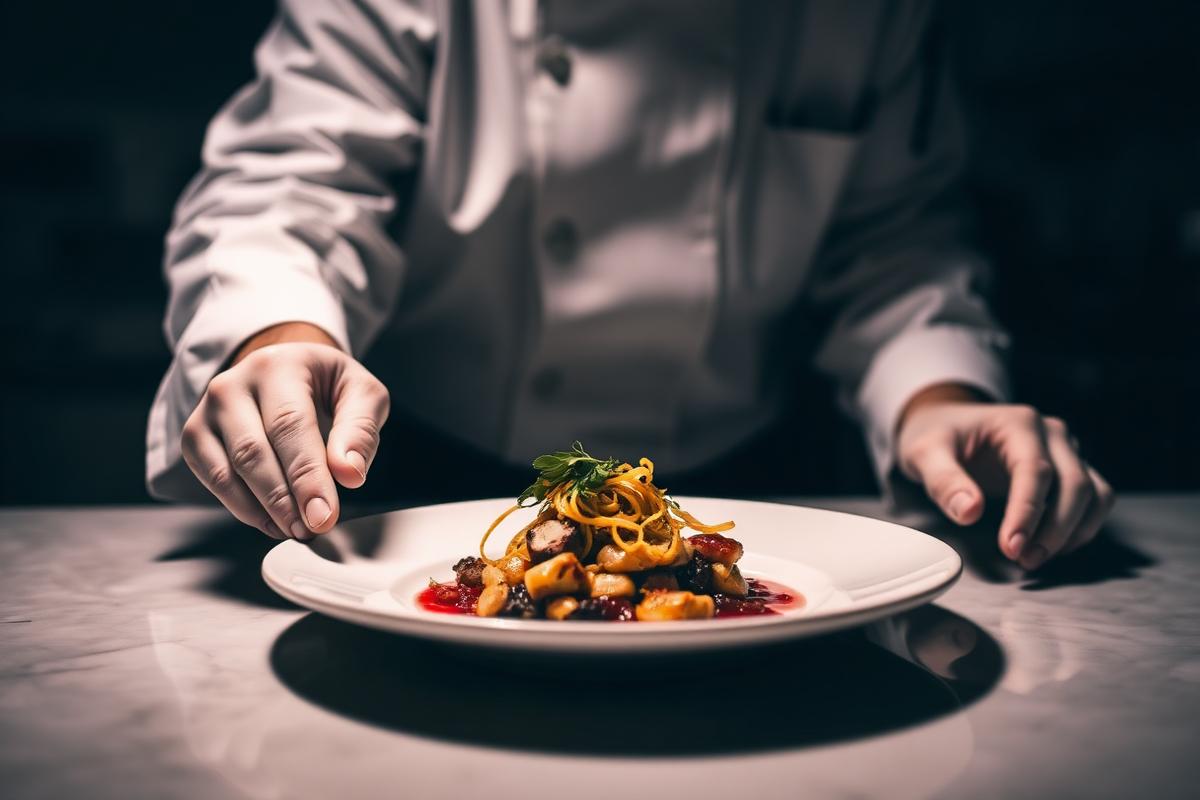 Imagine demonstrativă pentru conceptul vizual al restaurantului.