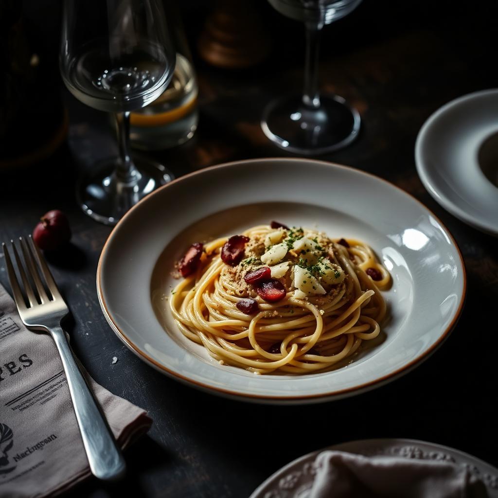 Carbonara — Imagine demonstrativă pentru conceptul vizual al restaurantului.