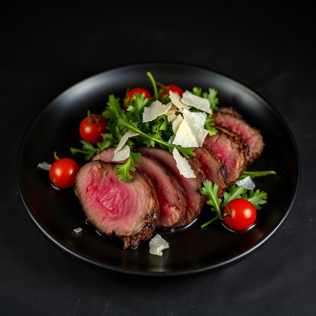 Tagliata de antricot — Imagine demonstrativă pentru conceptul vizual al restaurantului.